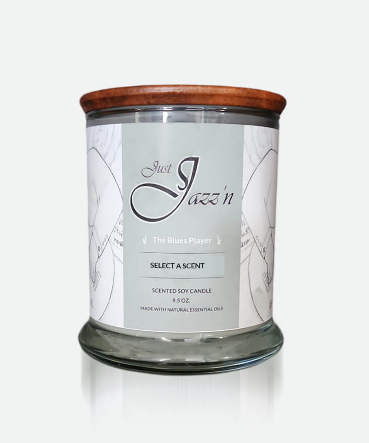 The Blues Player Candle