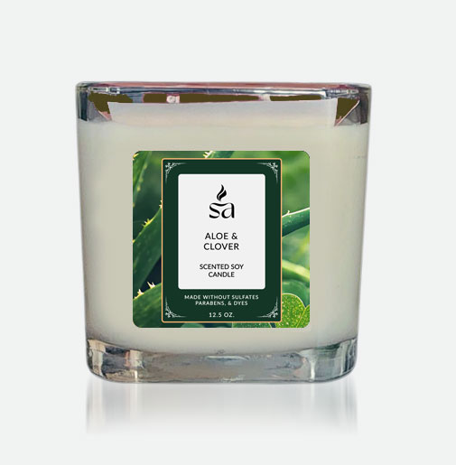 Aloe & Clover 2 Wick Candles hover