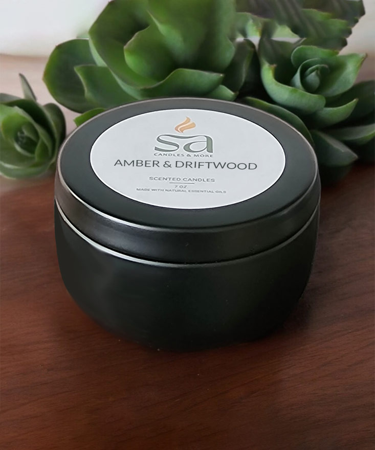 Amber & Driftwood Candle