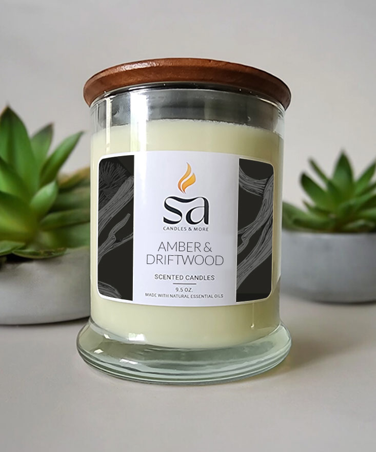 Amber & Driftwood Candle