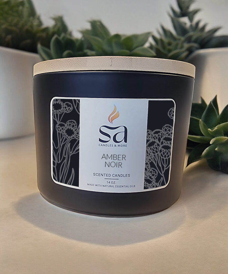 Amber & Noir Candle