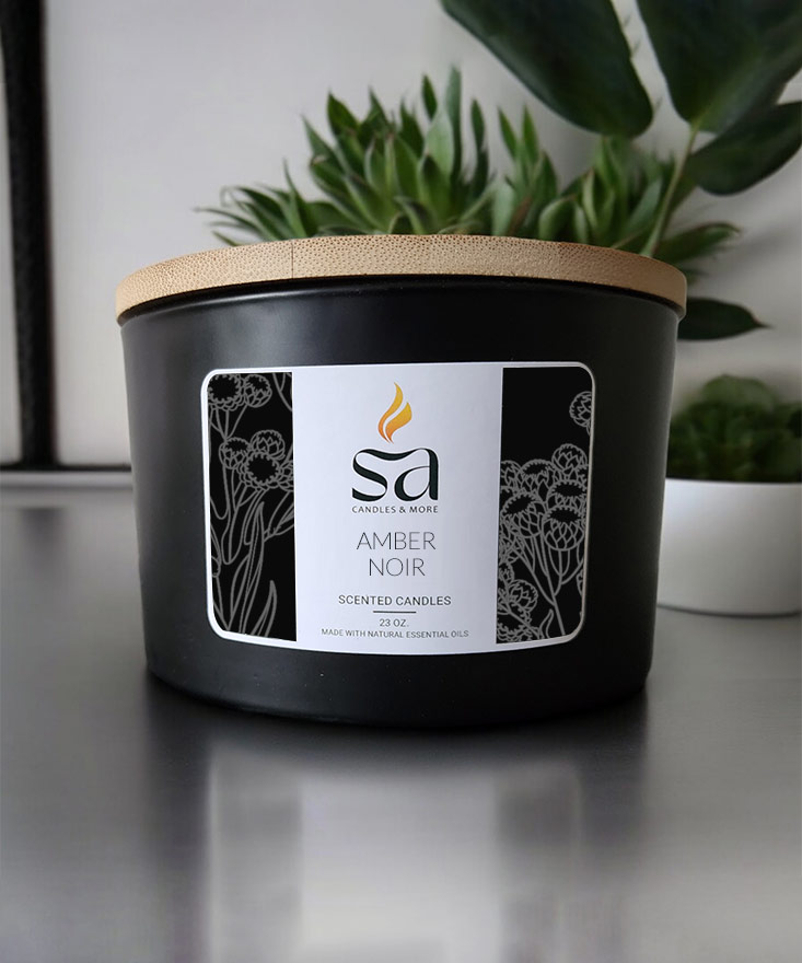 Amber & Noir Candle