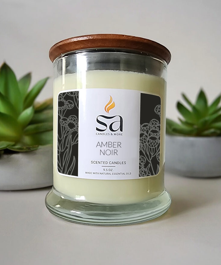 Amber & Noir Candle