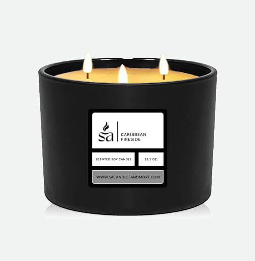 Caribbean Fireside Three Wick Candles