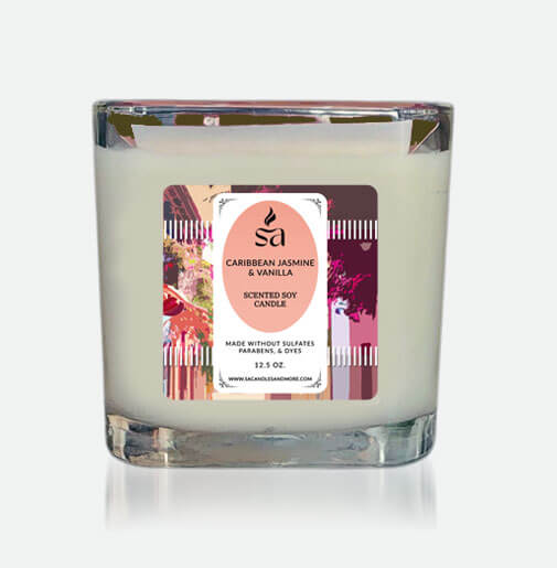 Caribbean Jasmine & Vanilla Top Offer 2 Wick Candles hover