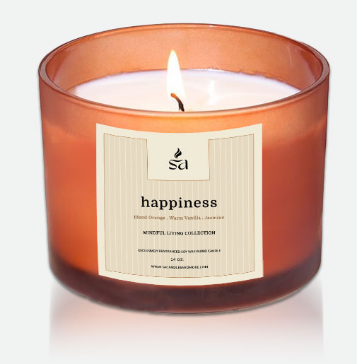 Happiness 2 Wick Candles hover