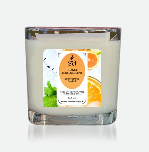 Orange Blossom Mint 2 Wick Candles