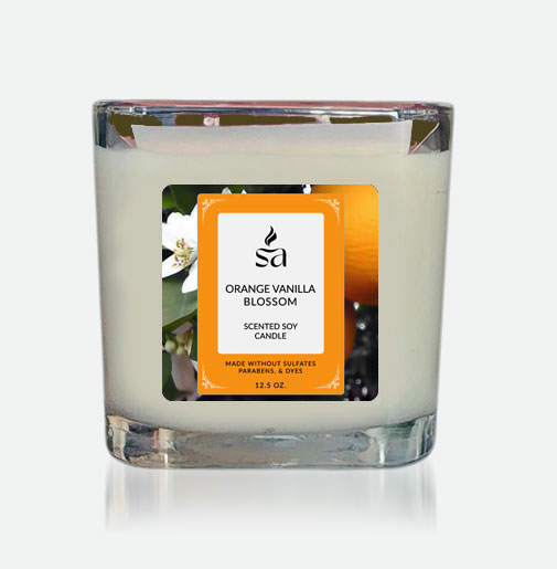 Orange Vanilla Blossom 2 Wick Candles
