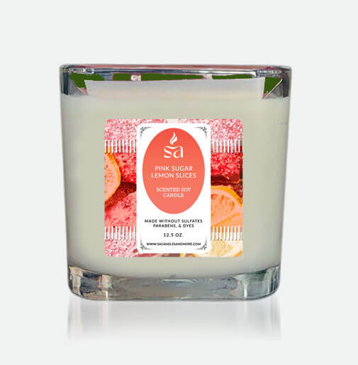 Pink Sugar Lemon Slices Top Offer 2 Wick Candles