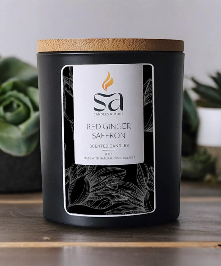 Red Ginger Saffron Candle-hover