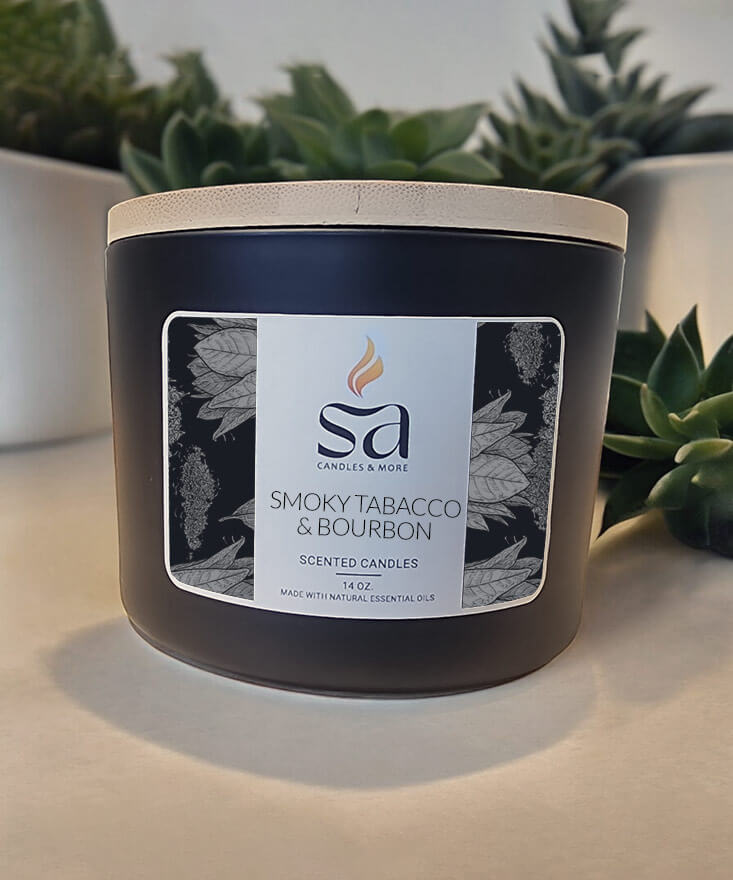 Smoky Tabacco & Bourbon Candle