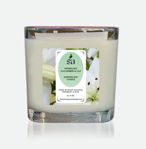 Sparkling Cucumber & Lily 2 Wick Candles hover