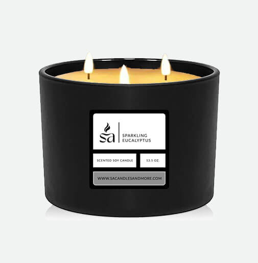 Sparkling Eucalytpus Three Wick Candles