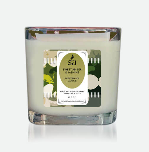 Sweet Amber & Jasmine Top Offer 2 Wick Candles
