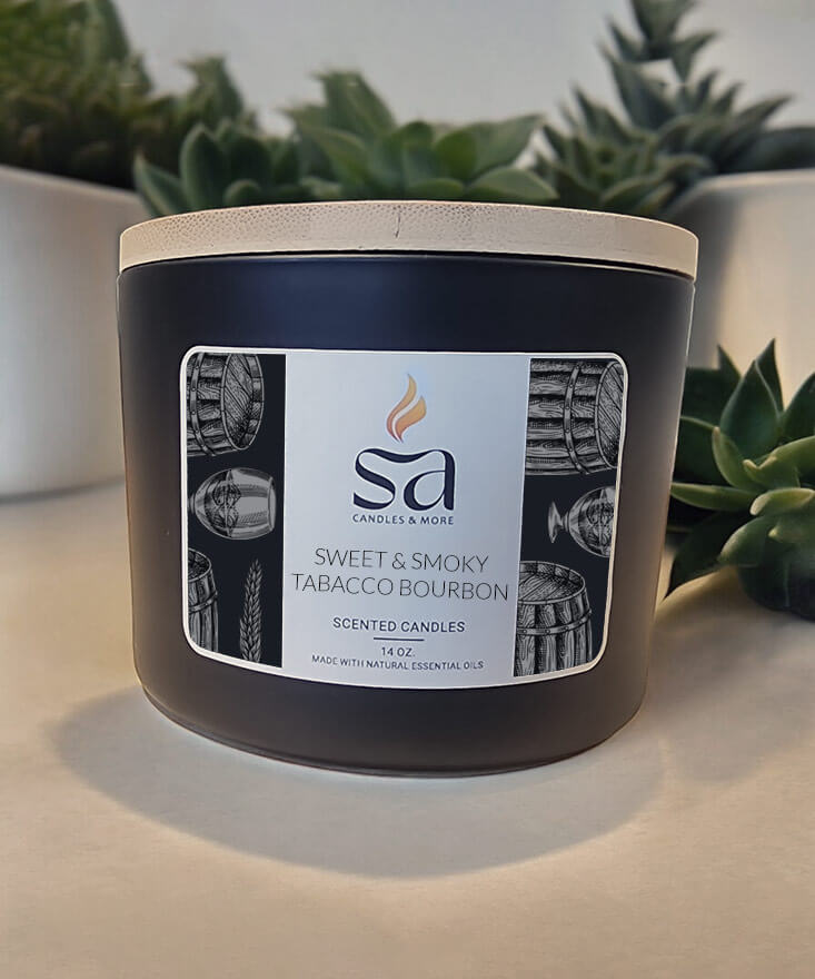 Sweet & Smoky Tabacco Bourbon Candle