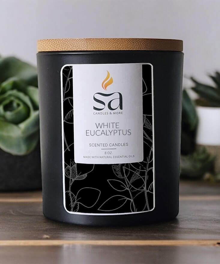 White Eucalyptus Candle-hover