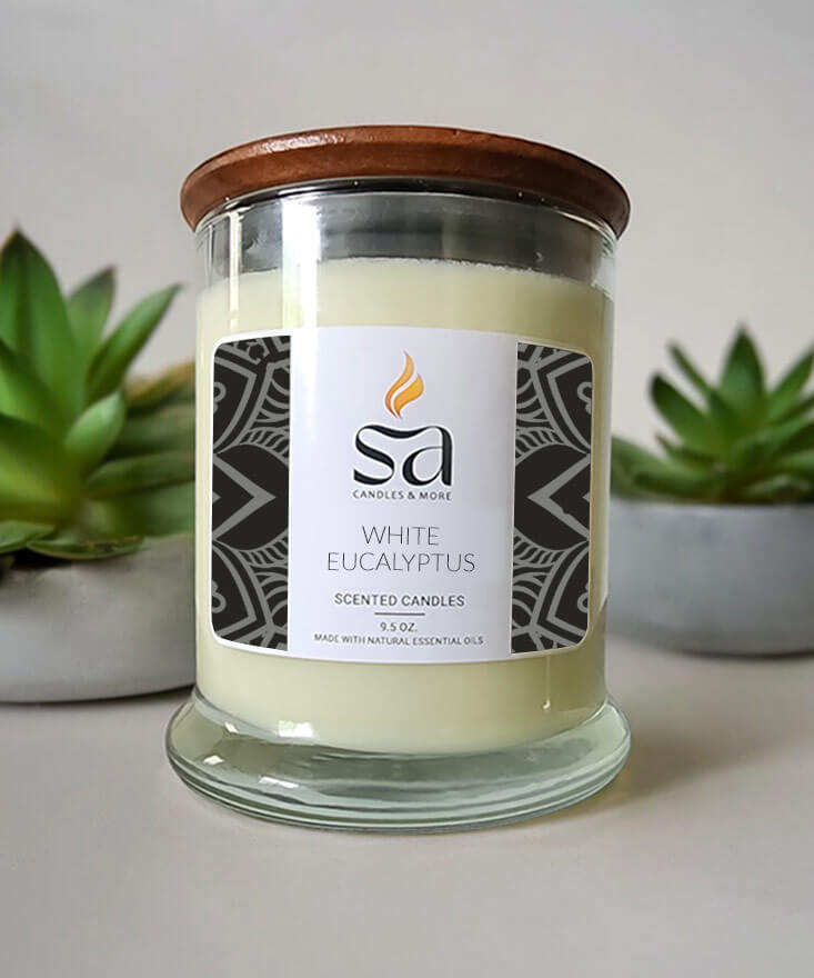 White Eucalyptus Candle