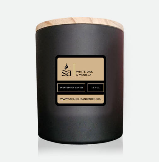 White Oak & Vanilla 2 Wick Candles