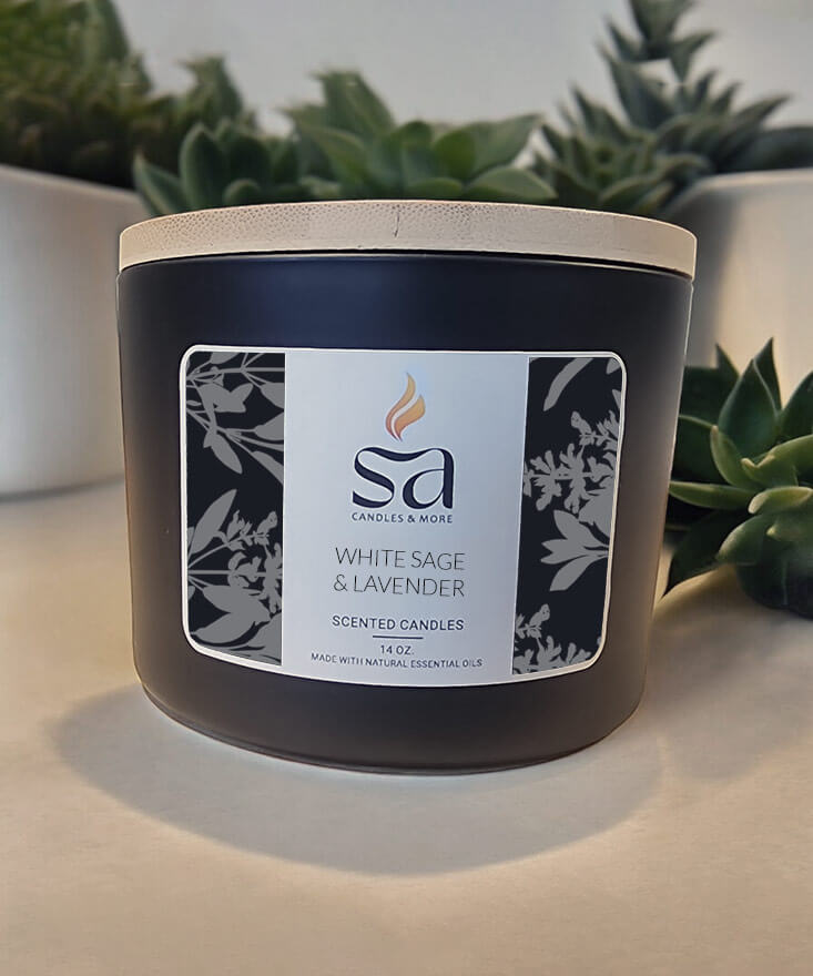 White Sage & Lavender Candle