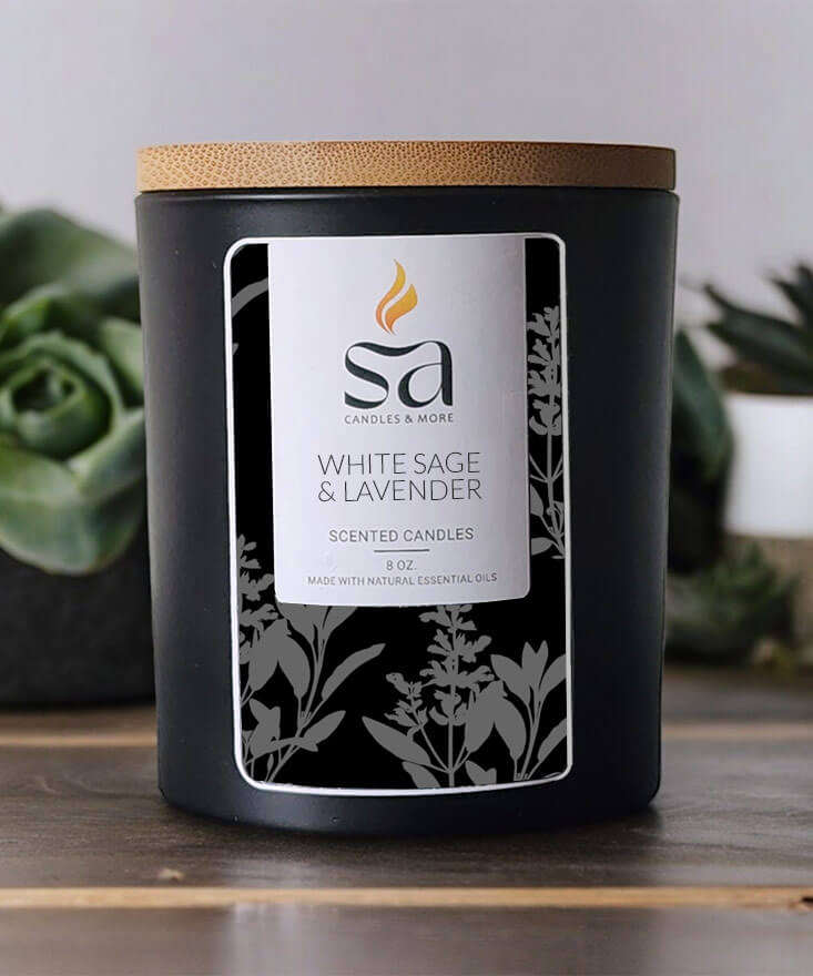 White Sage & Lavender Candle-hover