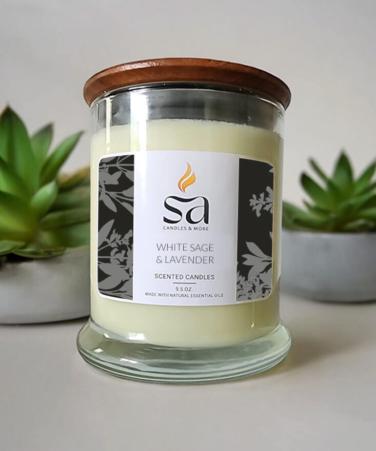 White Sage & Lavender Candle